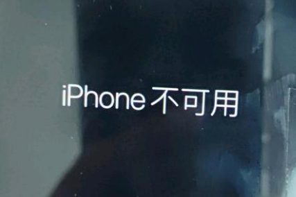 盐池苹果服务网点分享锁屏界面显示“iPhone 不可用”如何解决 